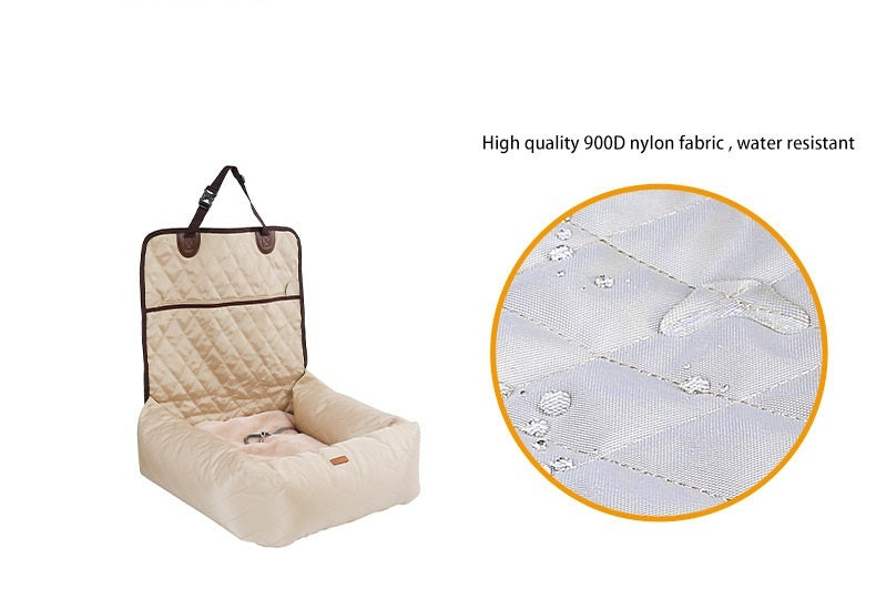 2 In 1 Pet Dog Carrier Folding Car Seat Pad